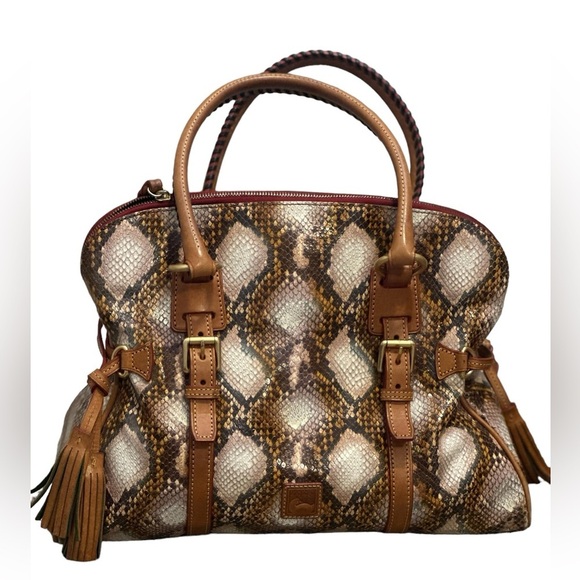 Dooney & Bourke Limited Edition Python/Snakeskin Florentine Satchel - Picture 1 of 16